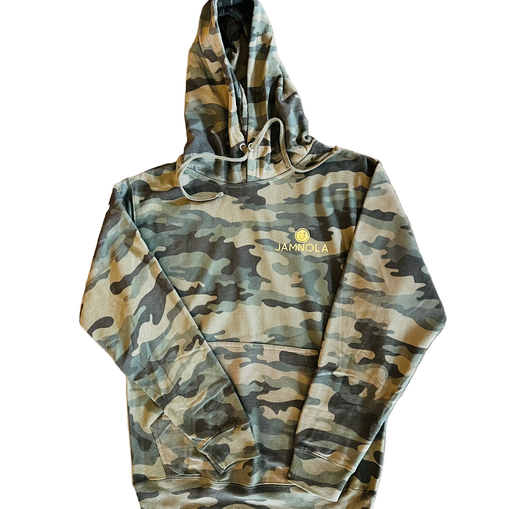 Camouflage Hoodie with gold foil – JAMNOLA