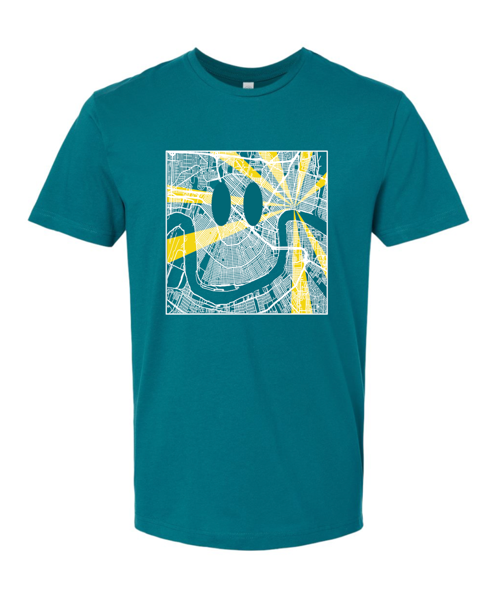 Nola Is My Happy Place Unisex Tee Shirt – JAMNOLA