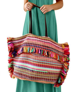 BRIGHT RAINBOW TOTE BAG