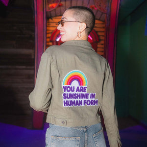 You Are Sunshine Denim Crop Jacket