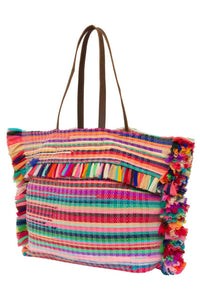 BRIGHT RAINBOW TOTE BAG