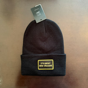 Black "It's About New Orleans" Decky Beanie