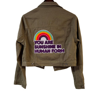 You Are Sunshine Denim Crop Jacket