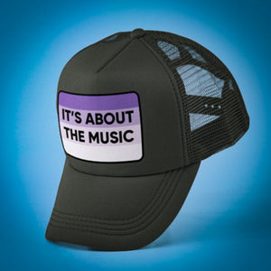 Its about the Music Black Snap Back Trucker Hat