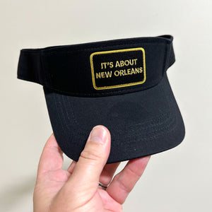 Its About New Orleans Black Velcro Visor