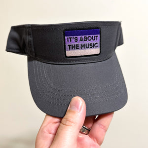 Its about the Music Black Visor 