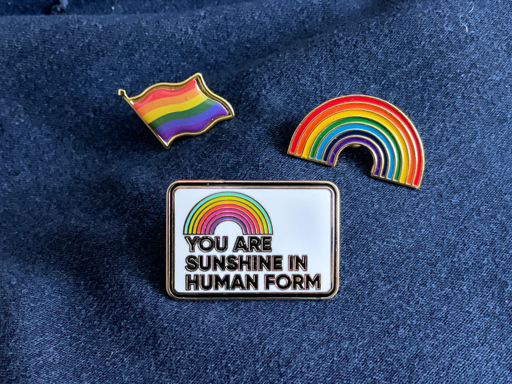 Rainbow Enamel Pride Pin Trio - Colorful & Inspirational Designs – IJAM ...