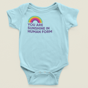 You Are Sunshine Baby Onesie Blue