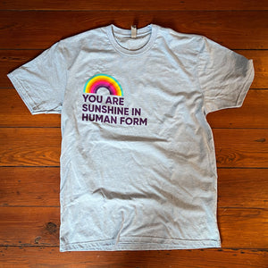 "You are Sunshine in Human Form" Toddler and Youth tee shirt