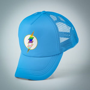 Pride Lightning Bolt Trucker Hat (Blue)