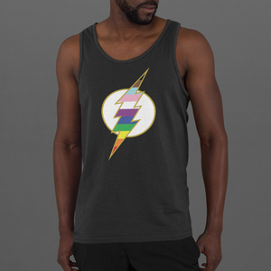 Pride Thunder Bolt Men's Tank Top Charcoal