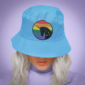 Pride Unicorn Bucket Hat (Sky Blue)