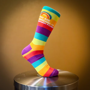 You Are Sunshine Rainbow Socks