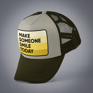 Make Someone Smile Trucker Hat Brown